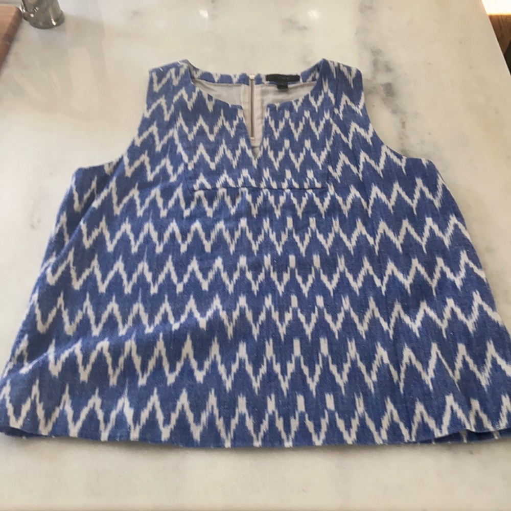 J. Crew blue top size 6